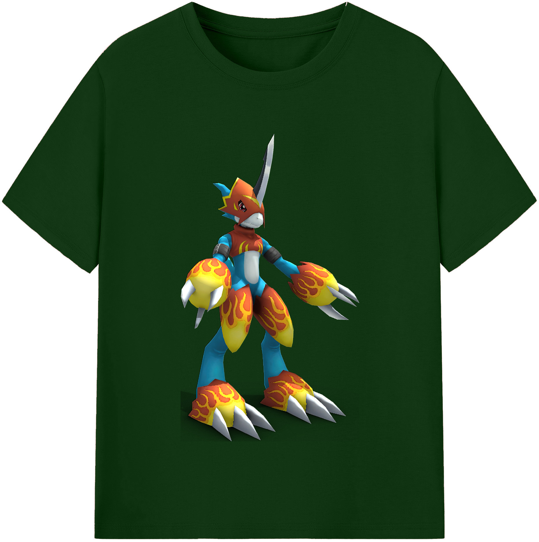 （画像用） Digimon デジタルモンスター/デジモン 綿100％半袖Tシャツ（フロントプリント）